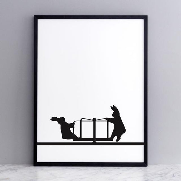 Roundabout Rabbit Print