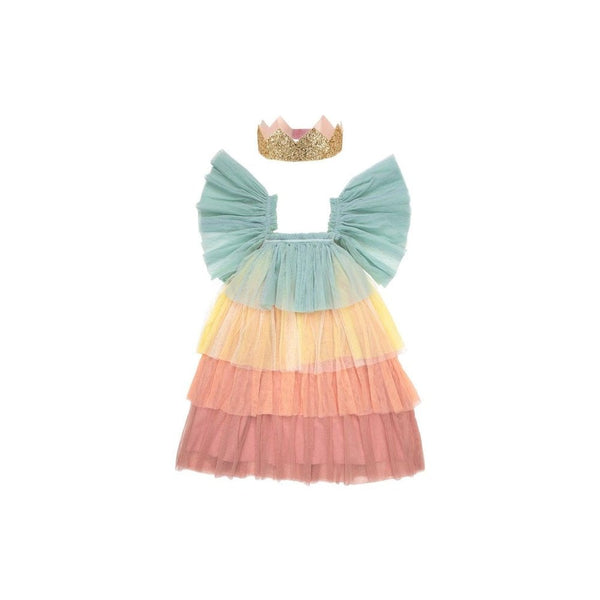 Rainbow Ruffle Princess Dress