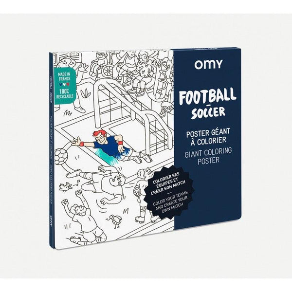 Large Colouring Football Poster