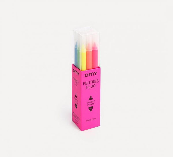 Box of 9 Neon Felt Pens