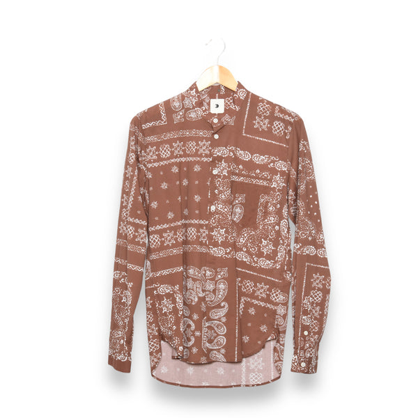 Zen Shirt Brown Bandana Print