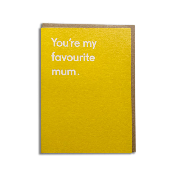 Ohhdeer You're My Favourite Mum - Mother's Day Card
