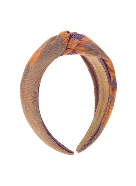 Twisted Hairband - Beige/orange