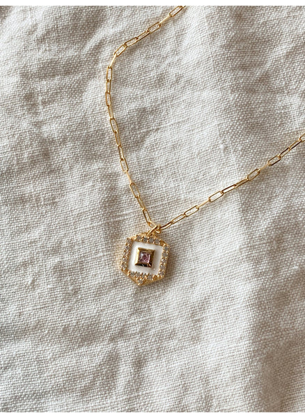 Gatsby Necklace - White