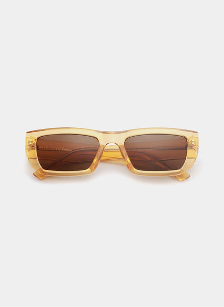 Fame Sunglasses - Yellow Transparent