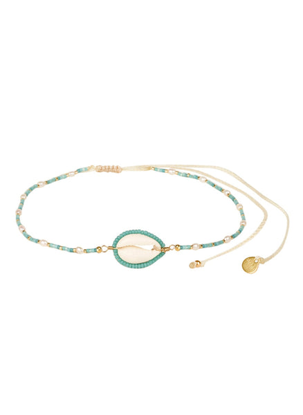 Mishky Shelly Necklace- Turquoise