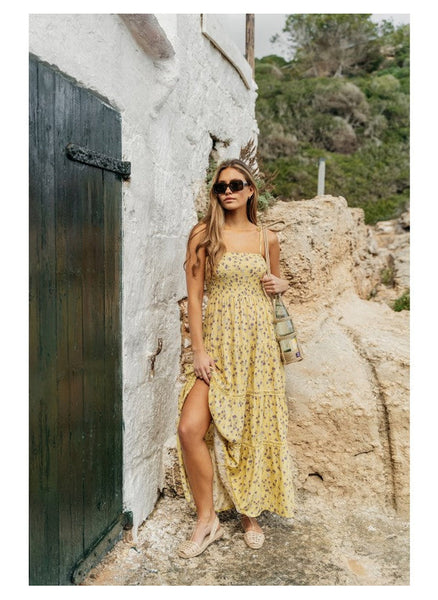 Lemon Pearl Maxi Dress