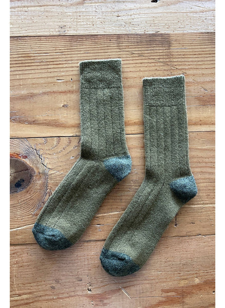 Classic Cashmere Socks - Fern