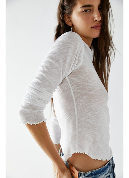 Be My Baby Long Sleeve Top - Ivory