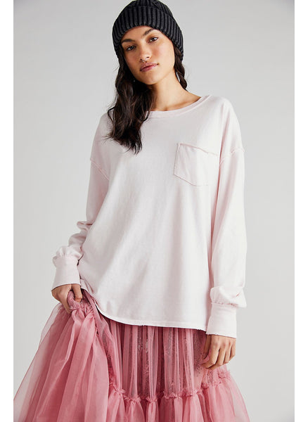 Fade In To You Long Sleeve Top - Pink Salt