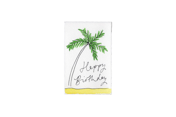 Palm Tree Happy Birthday Card