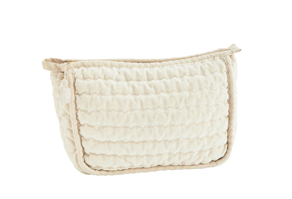 Quilted Velvet Washbag