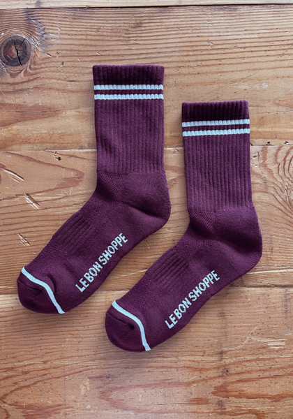 Maroon Boyfriend Socks