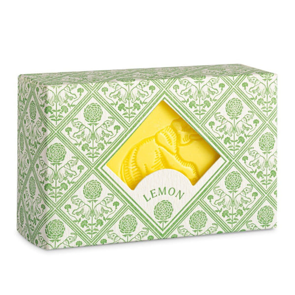 Lemon Scented Hand Soap with Letterpressed Elephant Design