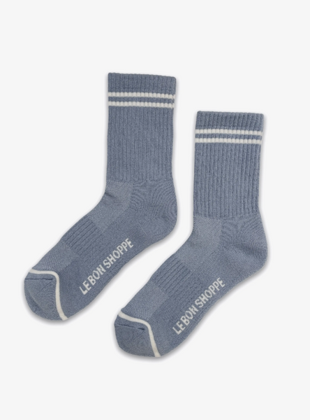 Blue and Grey Boyfriend Socks