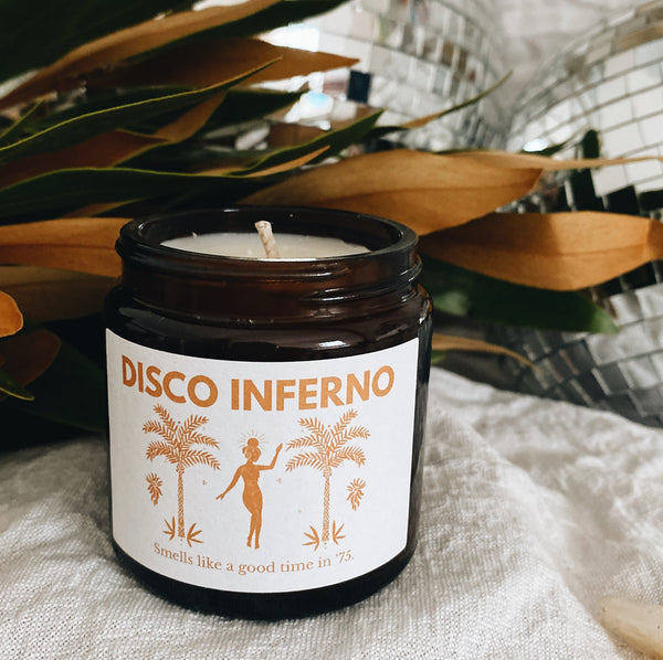 Mini Disco Inferno Candle