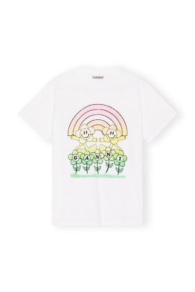 Ganni Jersey Rainbow Relaxed T-shirt