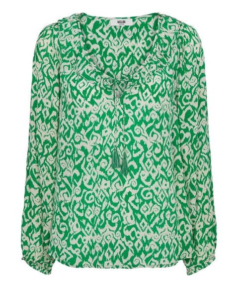 Sidney Vibrant Green Blouse