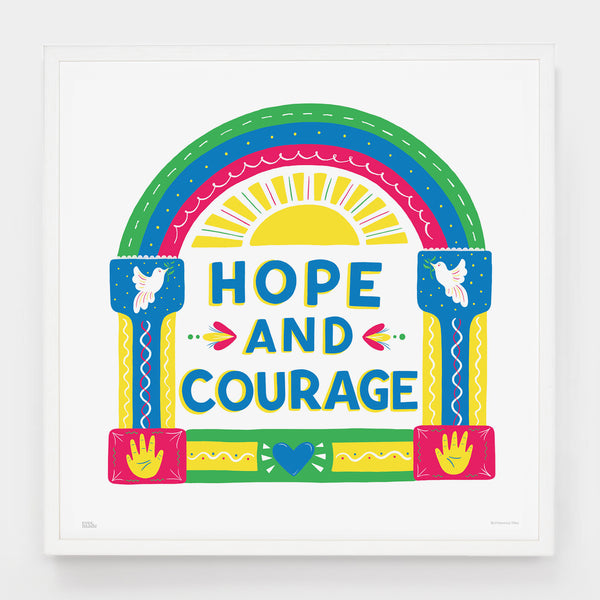 Francesca Tiley Small Hope And Courage Print