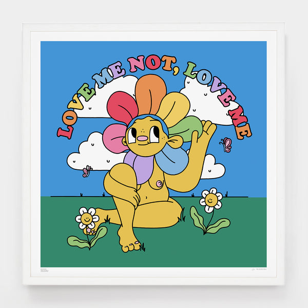 Large Love Me Not Love Me Print