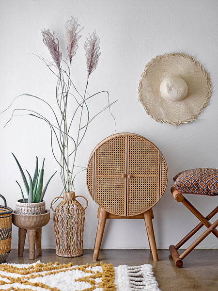 Bloomingville Otto Natural Rattan Round Cabinet