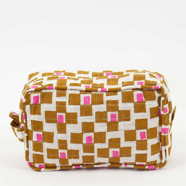 Medium Mustard Ceris Couple Toiletry Bag