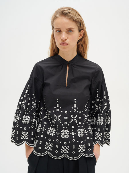 inwear-dorika-cotton-embroidered-blouse-black