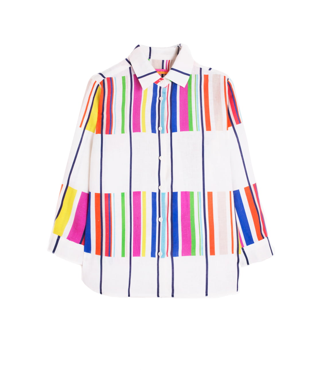 Multi Colour Sara Strip Printed Shirt