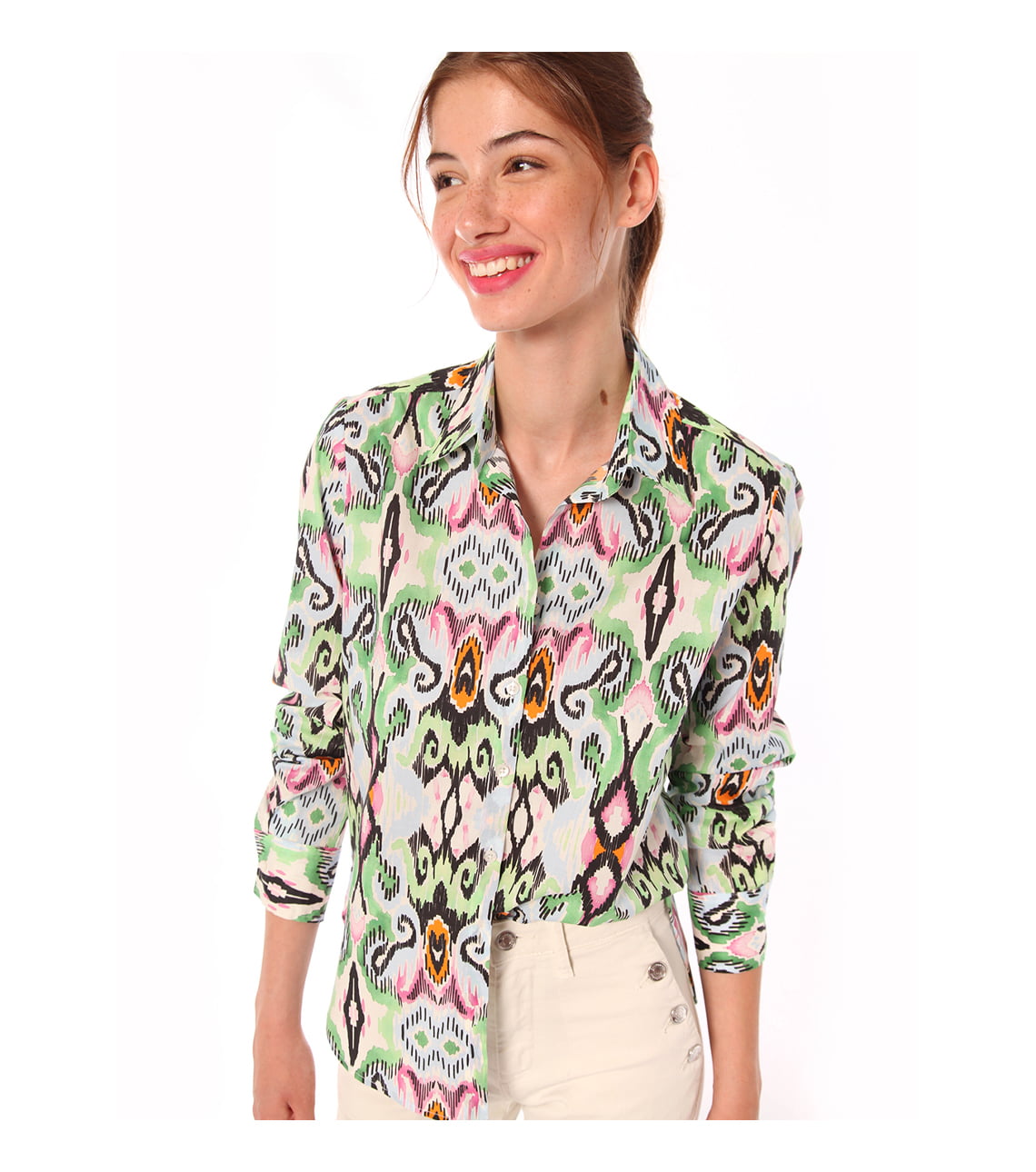 Watercolour Ikat Gaby Shirt