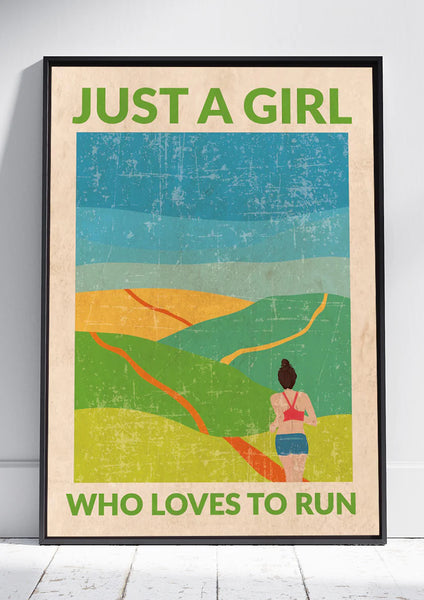 THE WALL CHART CO. Girl Who Loves To Run