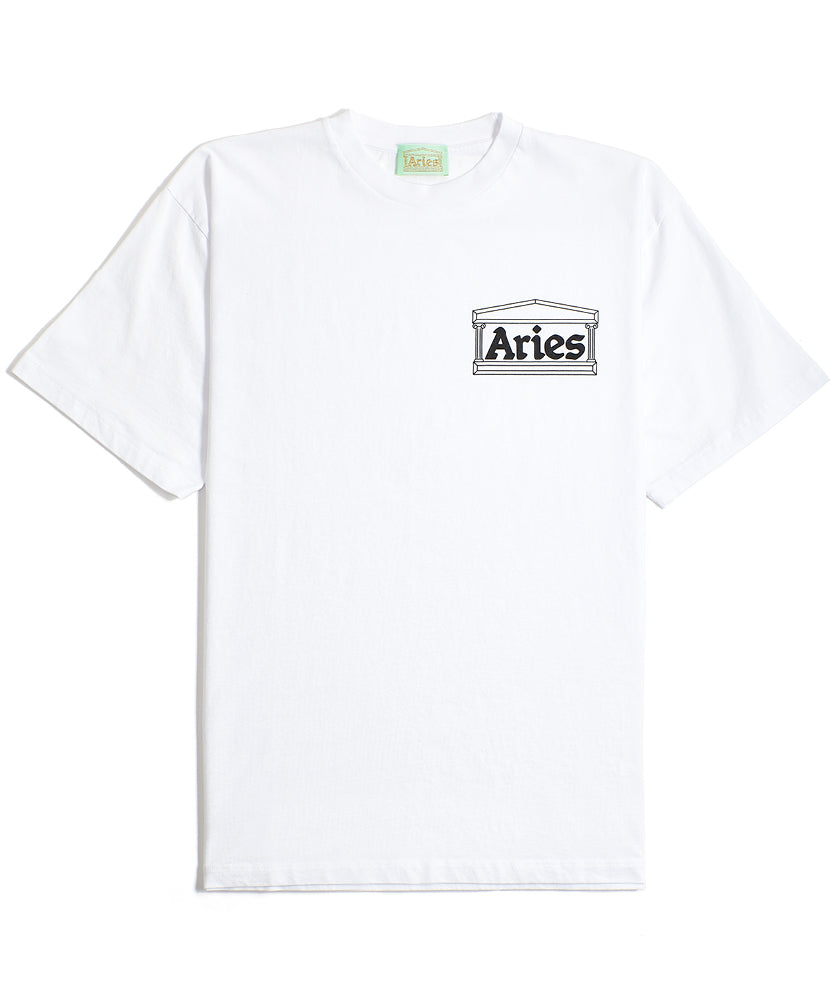 Aries Temple Short Sleeve T-shirt - White