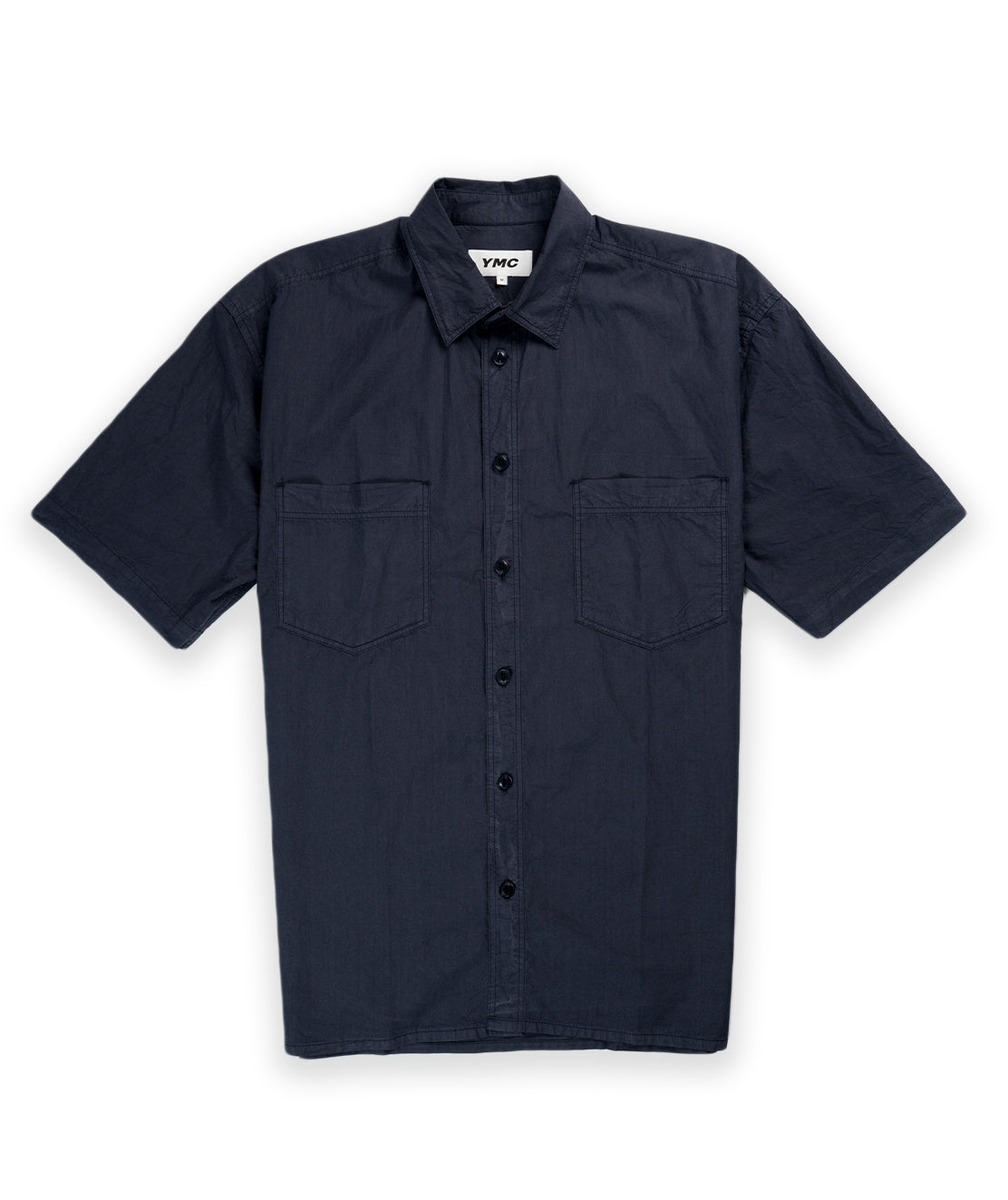 Ymc Mitchum Short Sleeve Shirt - Navy