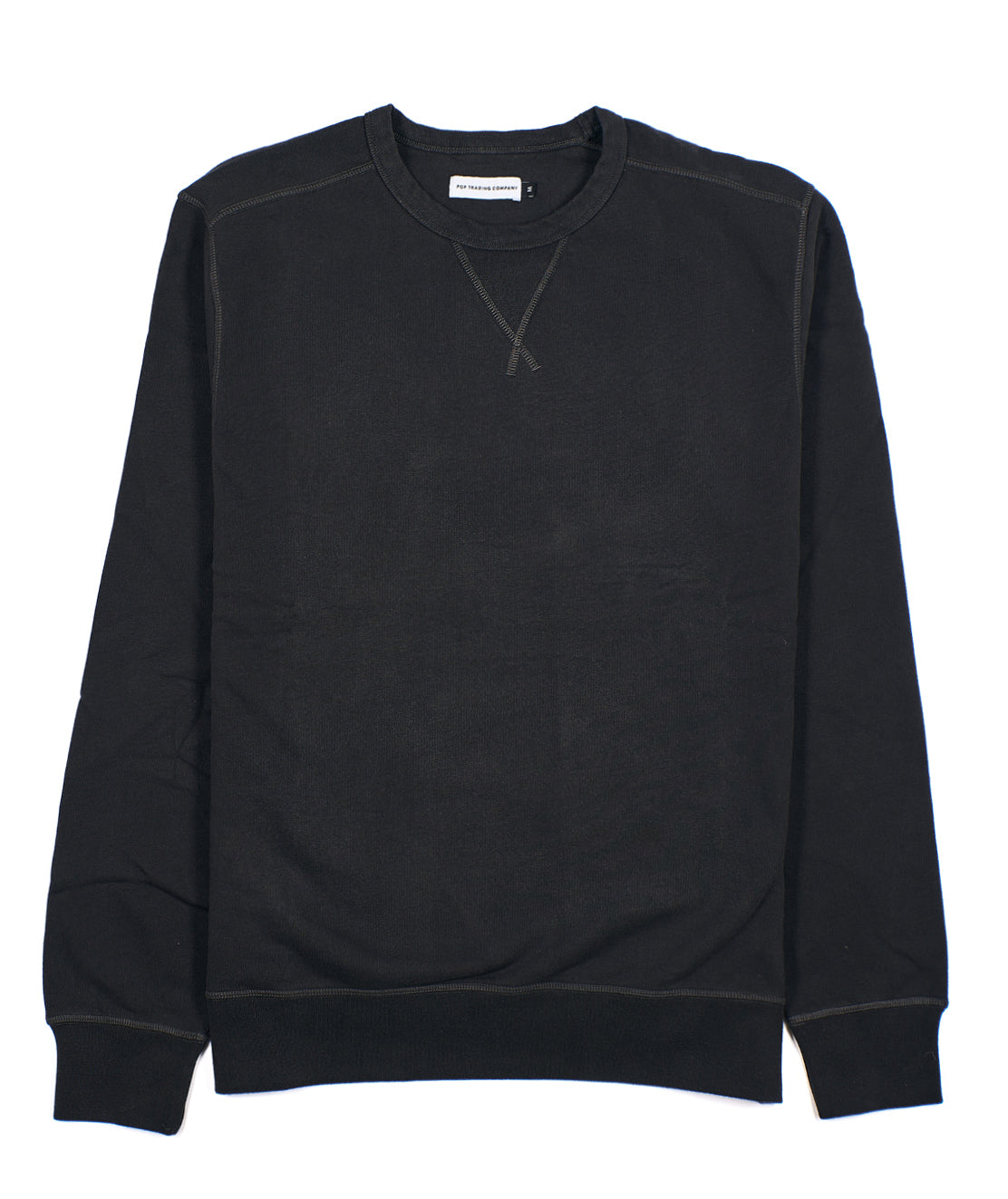 Pop Trading Company Logo Crewneck Sweat - Black/white