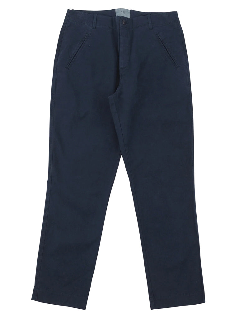 Lean Assembly Pant in Soft Navy Linen