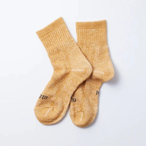 Double Face Mid Socks Yellow Marl