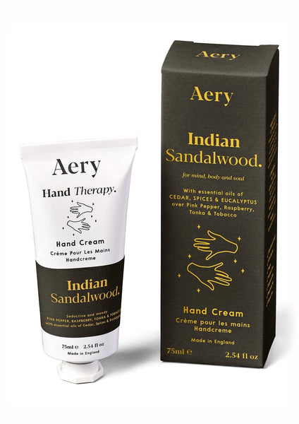 Aery - Indian Sandalwood Hand Cream - Pepper Raspberry and Tonka