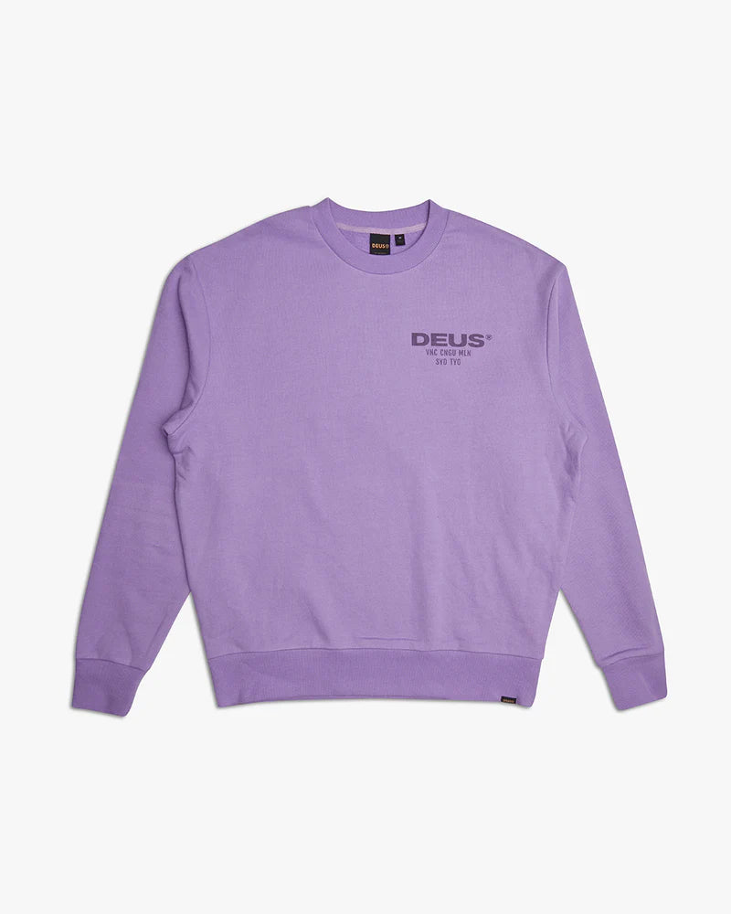 Ex Machina Big Time Crew Sweatshirt - Viola