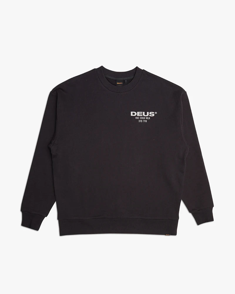 Ex Machina Big Time Crew Sweatshirt - Anthracite