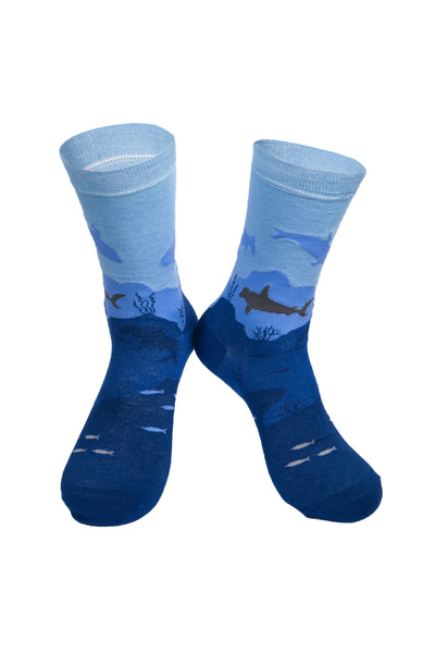 Msh - Men's Blue Sea Bamboo Socks