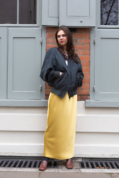 Percy Langley Ridley Yellow Gold Satin Skirt