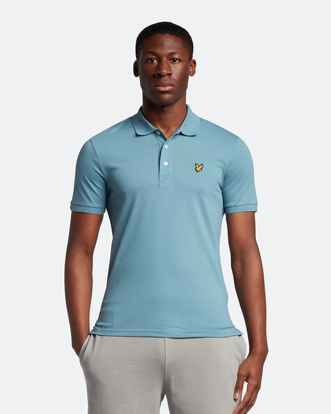 Plain Polo Shirt Skipton Blue