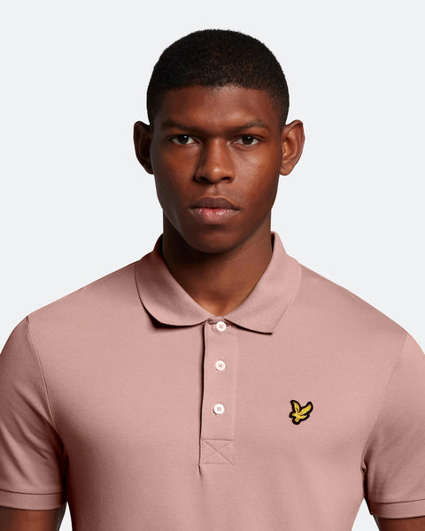 Plain Polo Shirt Hutton Pink