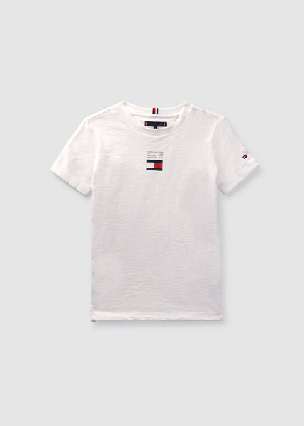 Tommy Hilfiger Kids White Flag T-shirt in White