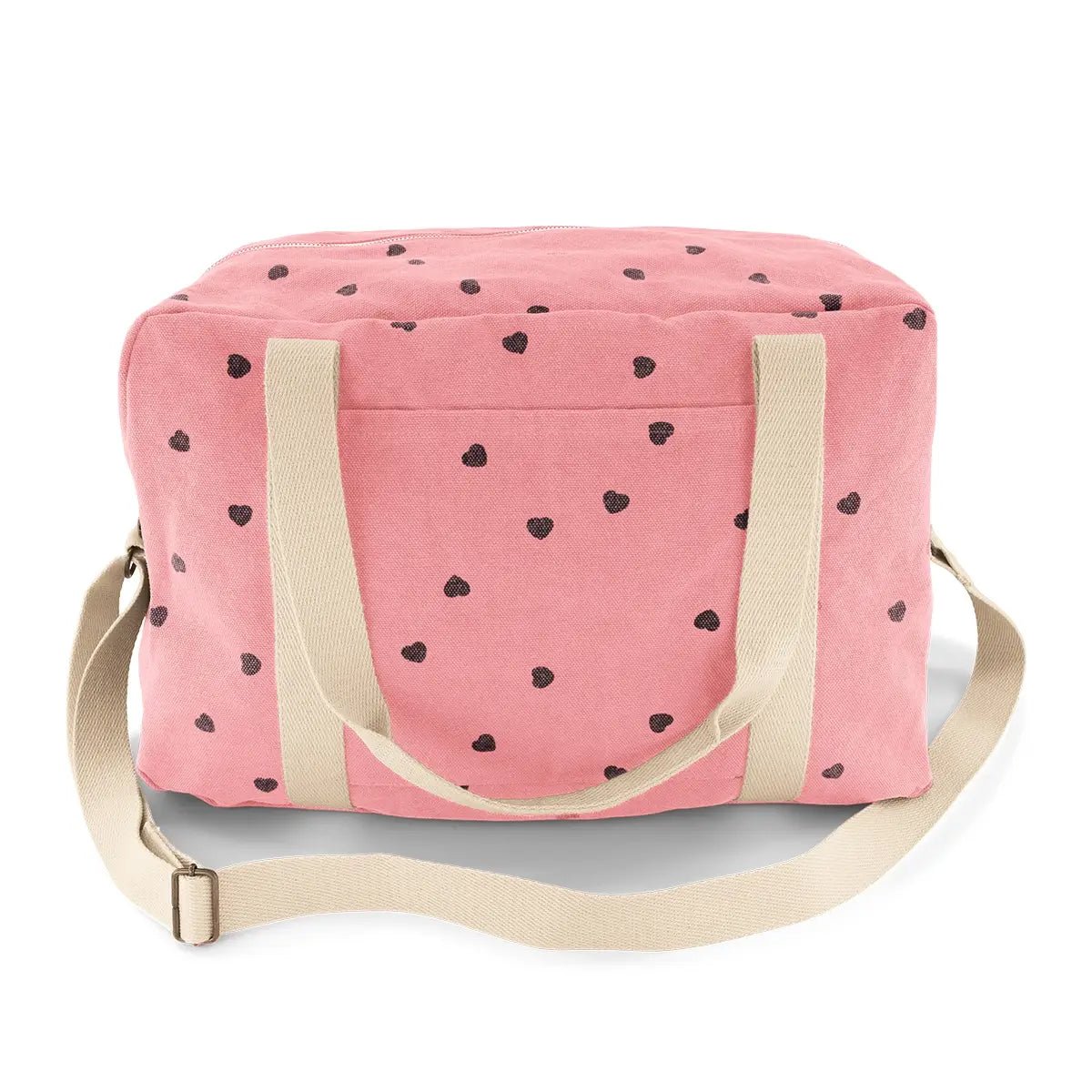 Raphael Heart Print Strawberry Changing Bag