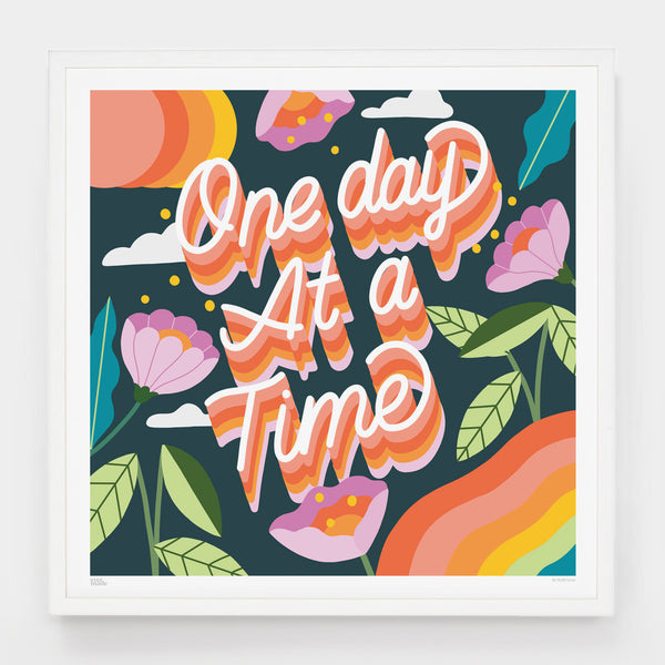 Small One Day At A Time Print