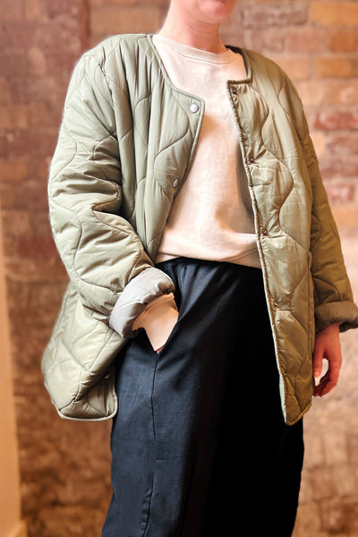 Quilted Patch Pocket Jacket