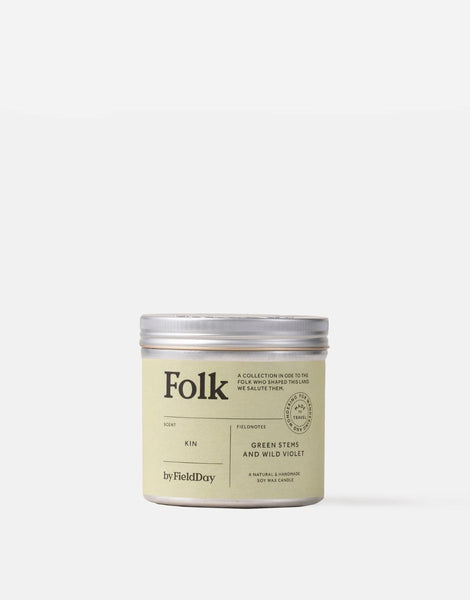 Field Day Folk Tin Candle- Kin