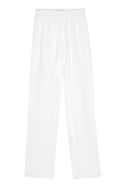 White Cotton Leon Pant