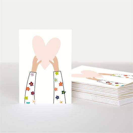 Hands Holding Heart Cards - Pack of 10