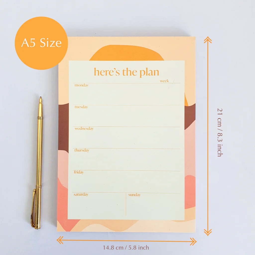 Sunrise Weekly Planner Pad